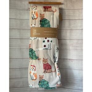 TisThe Season Christmas Cat Blanket Oversized Plush Throw 60x70"